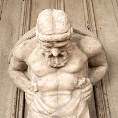 #49533 Cast Plaster Atlas Bracket Wall Hanging image 5