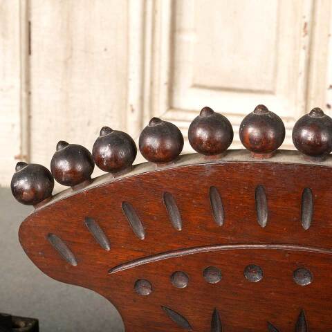 #49544 Antique Victorian Walnut Organ Pediment image 6