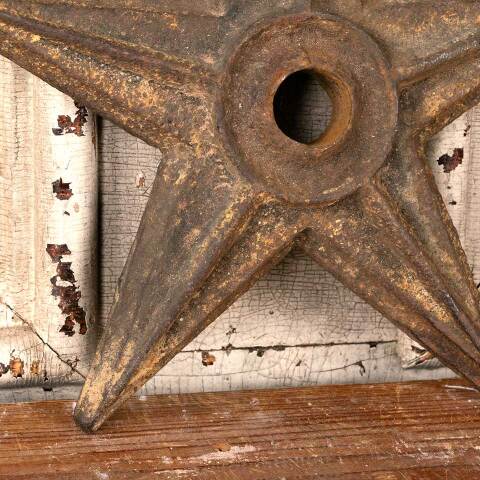 #49549 Salvaged Antique Cast Iron Building Star image 3