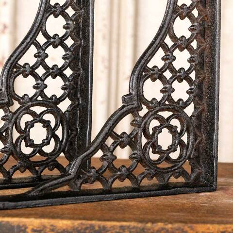 #49560 Pair of Antique Cast Iron Shelf Brackets image 6