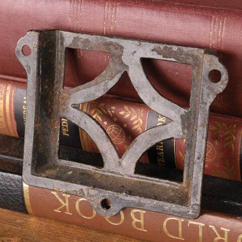 #49608 Antique Metal Church Pew Envelope Holder image 4