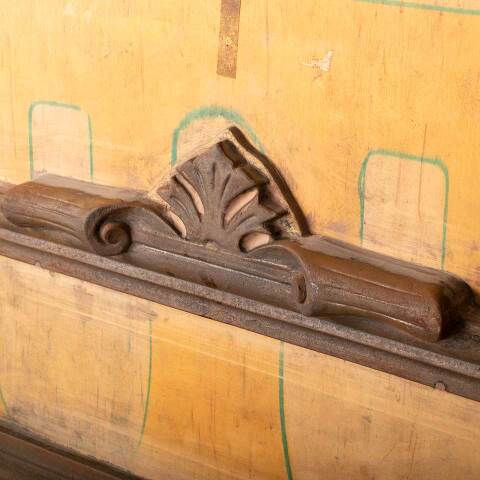 #49626 Salvaged Antique Sign Frame Foundry Mold image 3