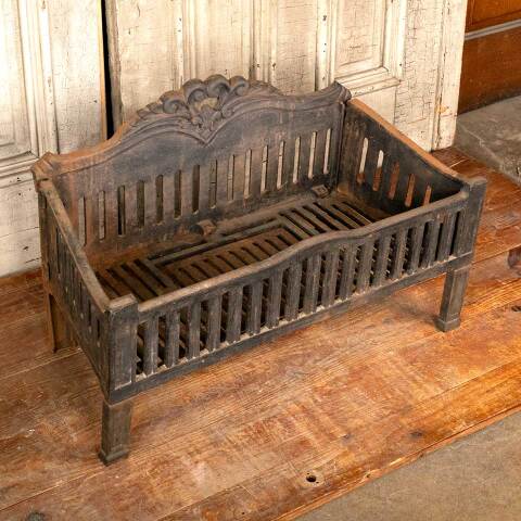 #49631 Antique Cast Iron Fireplace Log Holder image 3