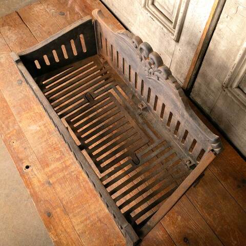 #49631 Antique Cast Iron Fireplace Log Holder image 4