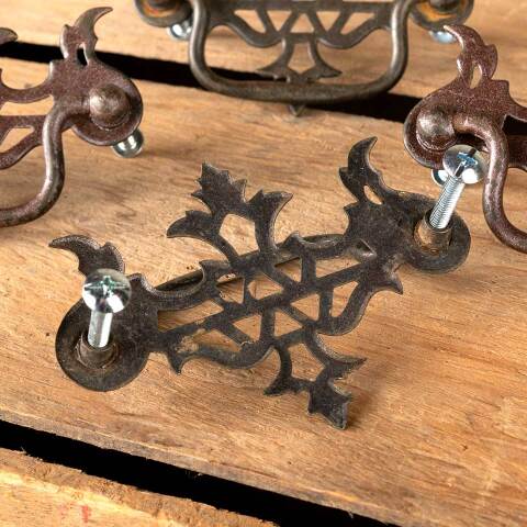 #49695 Vintage Metal Furniture Drawer Bail Pulls image 5