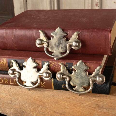 #49739 Set of 3 Vintage Furniture Drawer Bail Pulls image 2