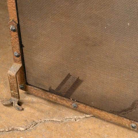 #49791 72x36 Large Antique Metal Fireplace Screen image 5