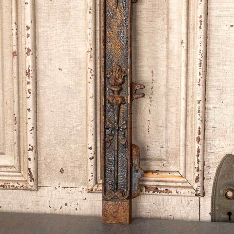 #49808 25x31 Antique Cast Iron Fireplace Surround image 3