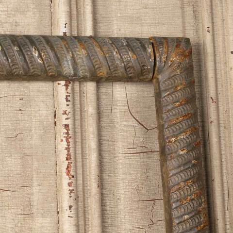 #49817 Salvaged Antique Cast Iron Fireplace Surround image 4