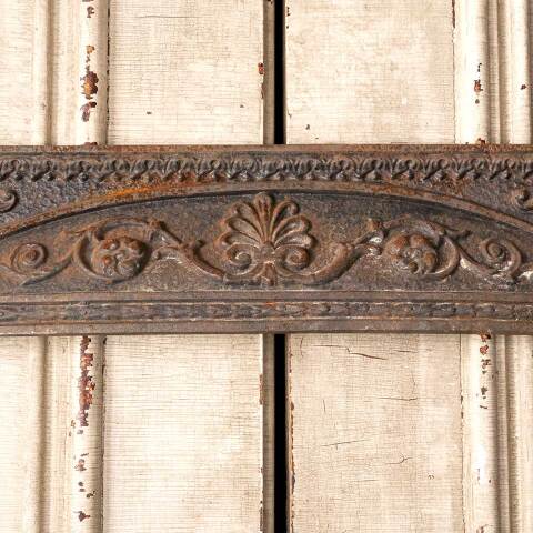 #49820 25x30 Antique Cast Iron Fireplace Surround image 4