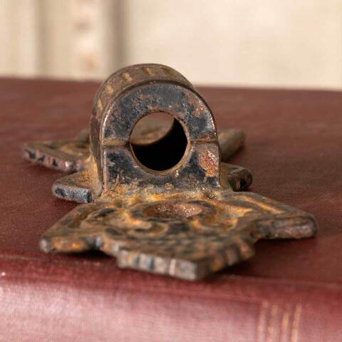 #49830 Antique Cast Wall Mount Oil Lamp Bracket image 4