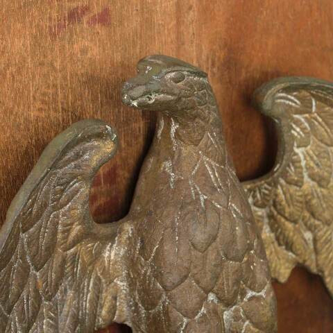 #49835 Salvaged Solid Brass Eagle Finial image 3