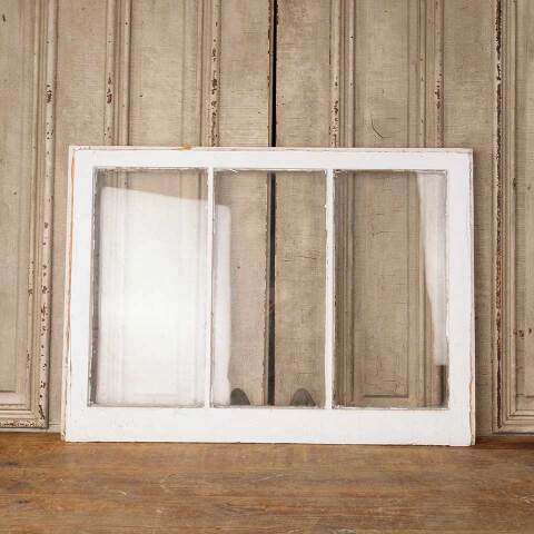 #49852 Antique Divided 3 Lite Wood Window Sash image 5