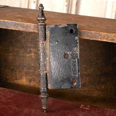 #49895 3 1/2" x 4" Antique Cast Iron Door Hinge image 4