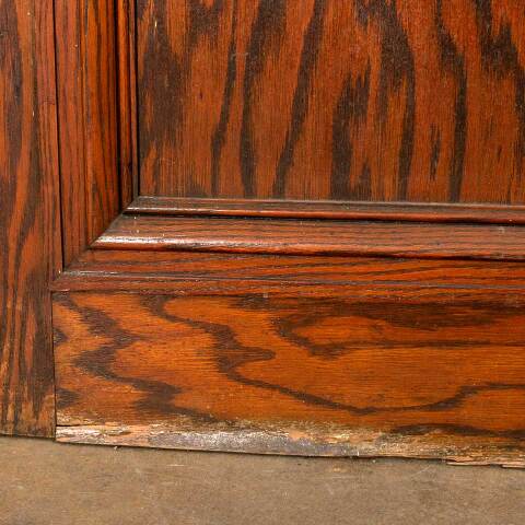 #49906 36x83 Antique Interior 2 Panel Oak Door image 4