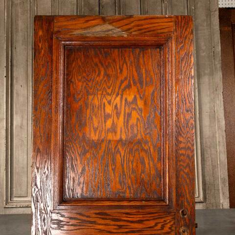 #49906 36x83 Antique Interior 2 Panel Oak Door image 6