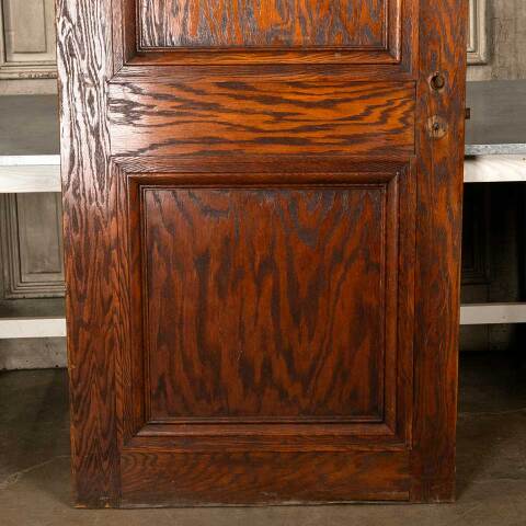 #49906 36x83 Antique Interior 2 Panel Oak Door image 7