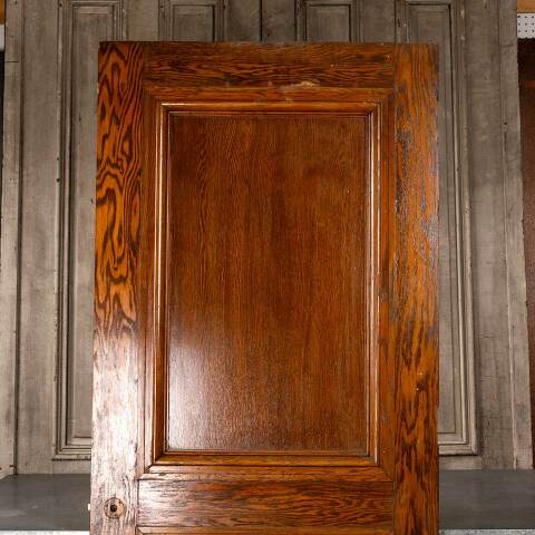 #49908 36x84 Antique Interior 2 Panel Oak Door image 2