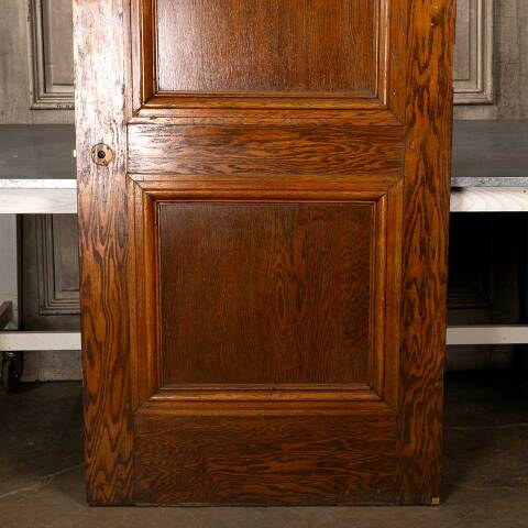 #49908 36x84 Antique Interior 2 Panel Oak Door image 3