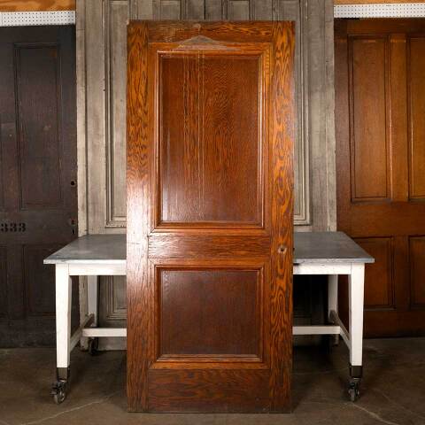 #49908 36x84 Antique Interior 2 Panel Oak Door image 5