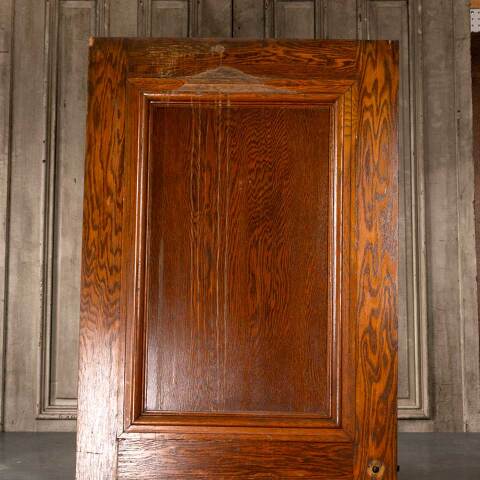 #49908 36x84 Antique Interior 2 Panel Oak Door image 6