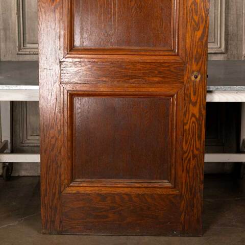 #49908 36x84 Antique Interior 2 Panel Oak Door image 7