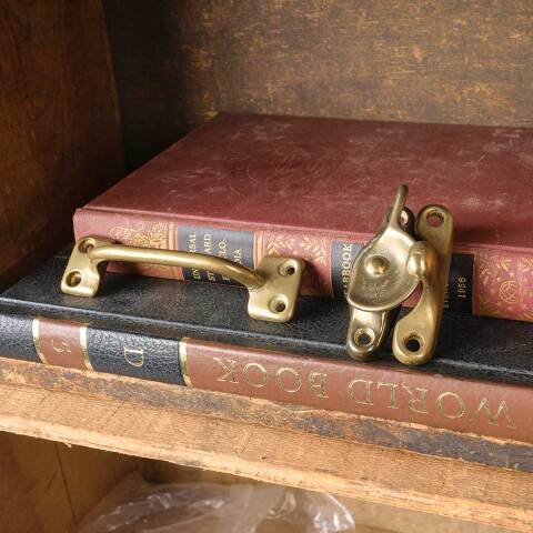 #49937 Solid Brass Window Sash Hardware Set image 2