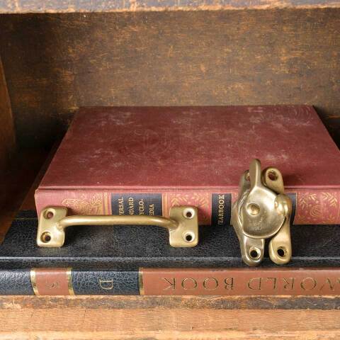 #49941 Solid Brass Window Sash Hardware Set image 2