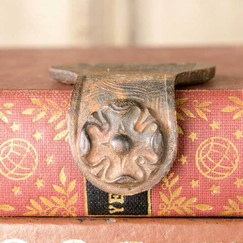 #49986 Antique Ornate Window Sash Lift Hardware image 5