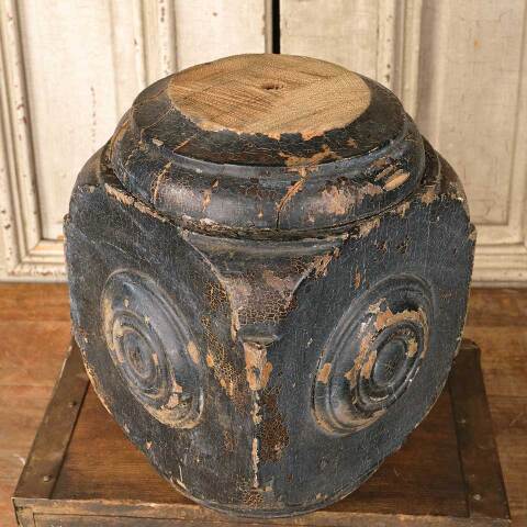 #49996 Antique Oak Staircase Newel Post Artifact image 3