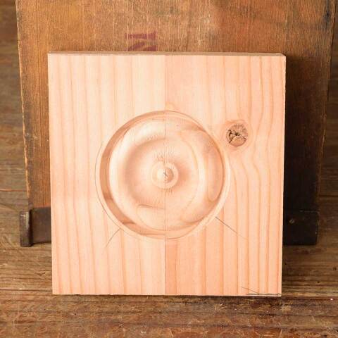 #50005 Pine Wood Interior Rosette Trim Block image 5