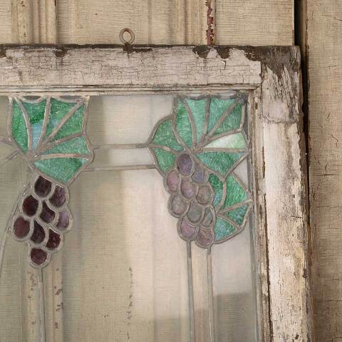 #50011 Salvaged Antique Stained Glass Window image 3