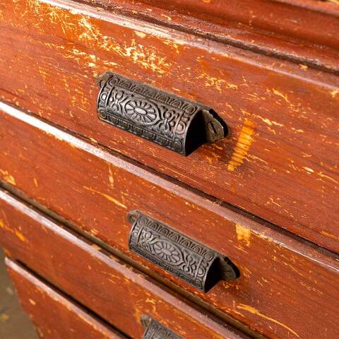 #50018 Salvaged Antique Vestment / Sacristy Cabinet image 8