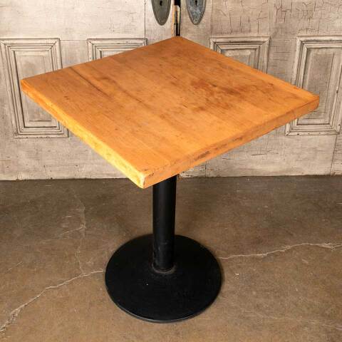 #50028 Square Wood & Metal Bistro Table image 5
