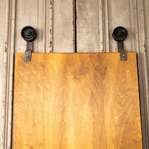 #50030 Industrial Style Wood & Metal Display Board image 4