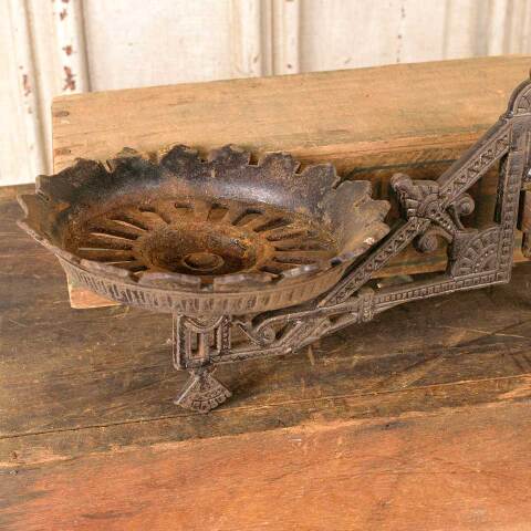 #50039 Antique Cast Iron Victorian Oil Lamp Sconce image 4