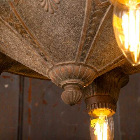 #50043 15x25 Antique 5 Bulb Chandelier Light Fixture image 5