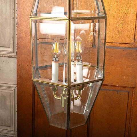 #50045 Vintage 3 Bulb Chandelier Light Fixture image 6