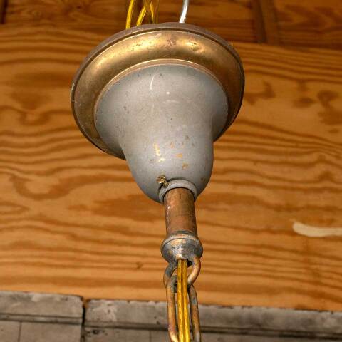 #50047 Salvaged Antique Victorian 2 Bulb Chandelier image 6