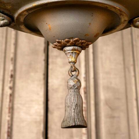 #50047 Salvaged Antique Victorian 2 Bulb Chandelier image 7