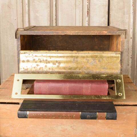 #50055 Salvaged Brass Entry Door Mail Slot image 2