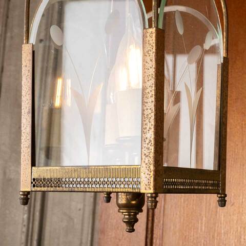 #50056 Vintage 2 Bulb Cut Glass Light Fixture image 4