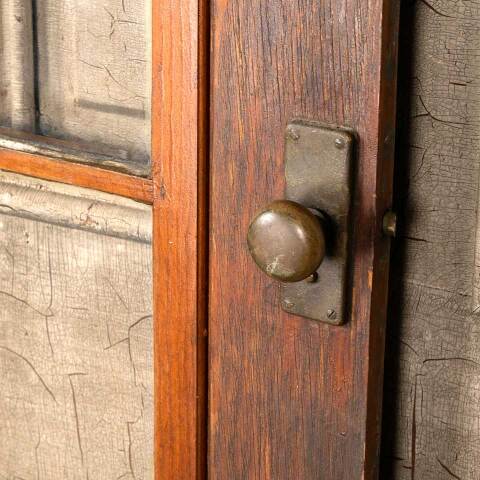 #50069 36x81 Antique 9 Lite Pine Wood Storm Door image 8