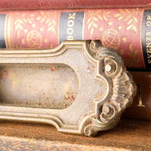 #50106 Antique Ornate Cast Iron Window Sash Lift image 3