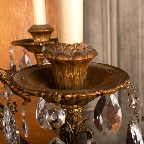 #50139 Antique 5 Bulb Chandelier Light Fixture image 5