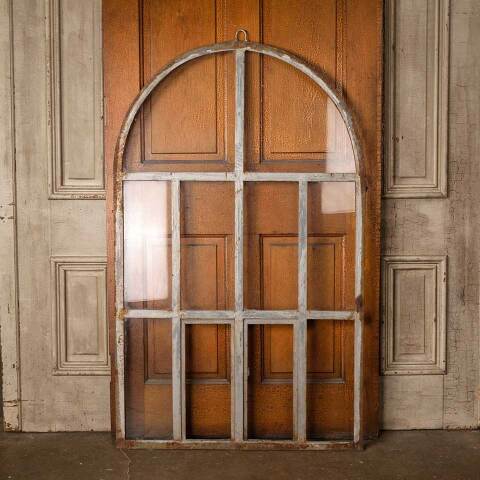 #50163 35x57 Arched Top Divided Lite Steel Window image 5