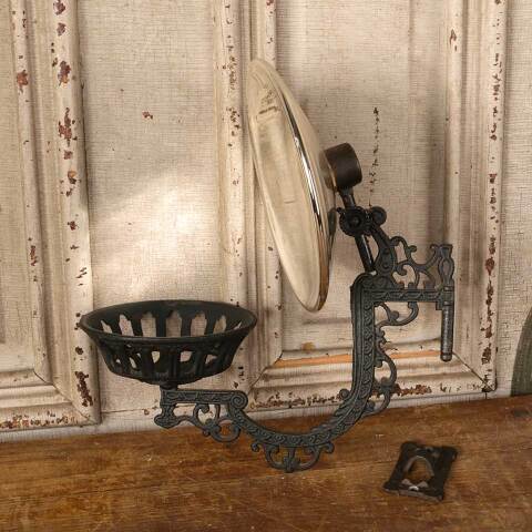 #50191 Cast Iron Wall Mount Oil Lamp Sconce image 5
