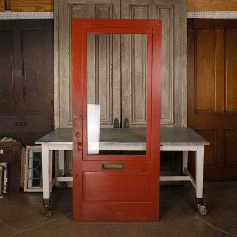 #50230 36x83 Antique Full View Wood Storm Door image 4