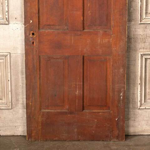 #50233 30x77 Antique 4 Panel Wood Interior Door image 3