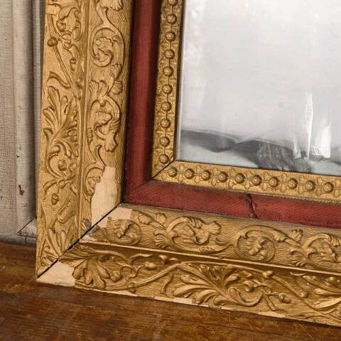 #50258 Long Haired Ladies Picture in Ornate Frame image 2